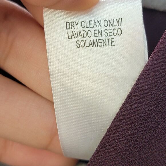 Studio 1 Petite 2 Piece Set Outfit Burgundy Dress and Jacket Formal Size 10P - Picture 5 of 8